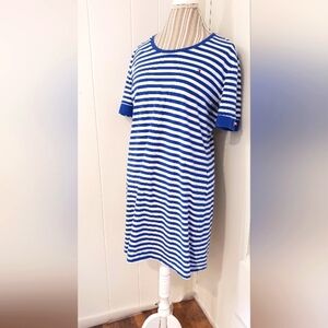 TOMMY HILFIGER Women's Sz LG Sporty Cotton Shirt Dress